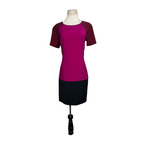 Jonathan Simkhai Purple Black Color Block Cocktail Dress 2 - Picture 15 of 16